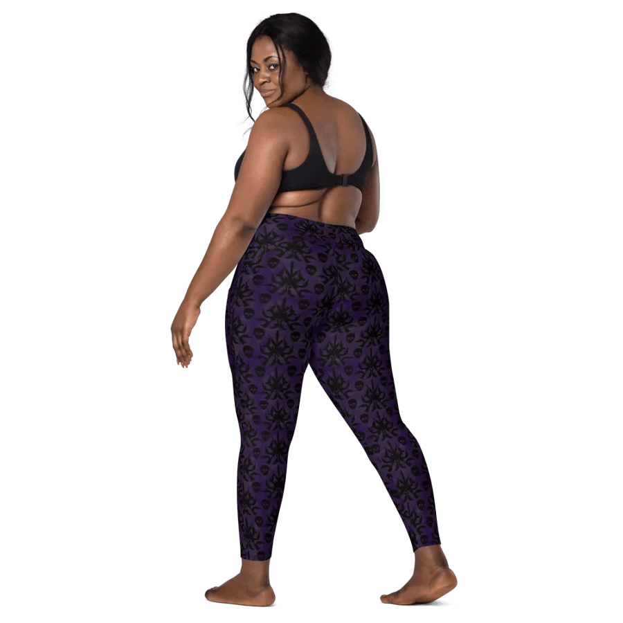 Gothic 2A High Waist Pocket Leggings - Purple product image (9)