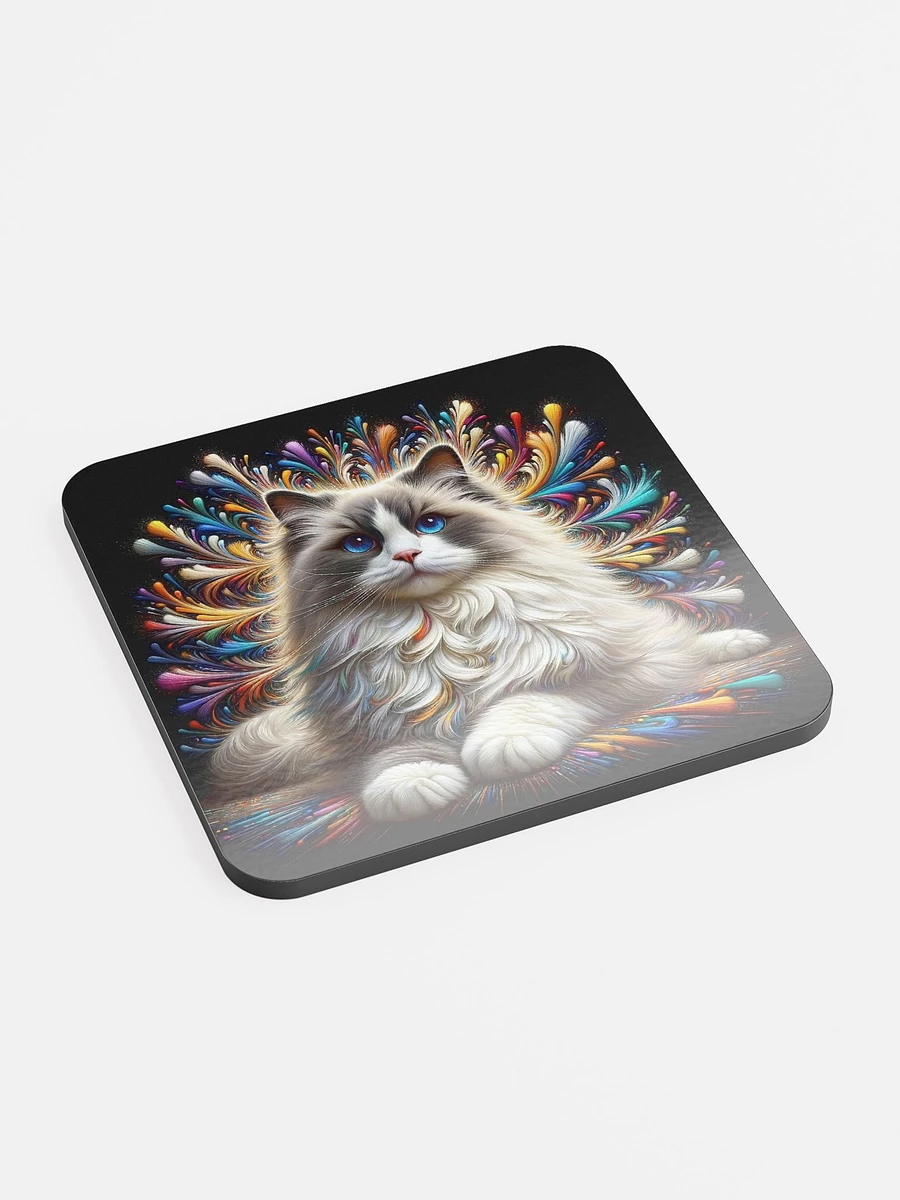 Glossed Cork Coaster: Ragdoll product image (2)