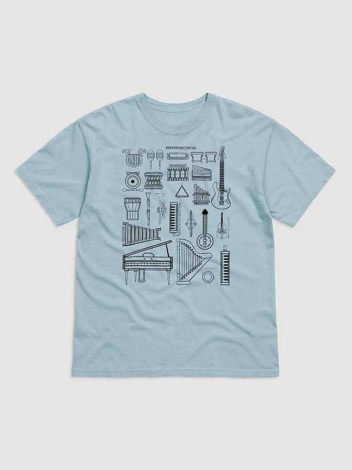 Vintage-Style Musical Instruments T-Shirt | Vintage-Style Shirt for Music Lovers and Musical Instruments Enthusiasts product image (7)