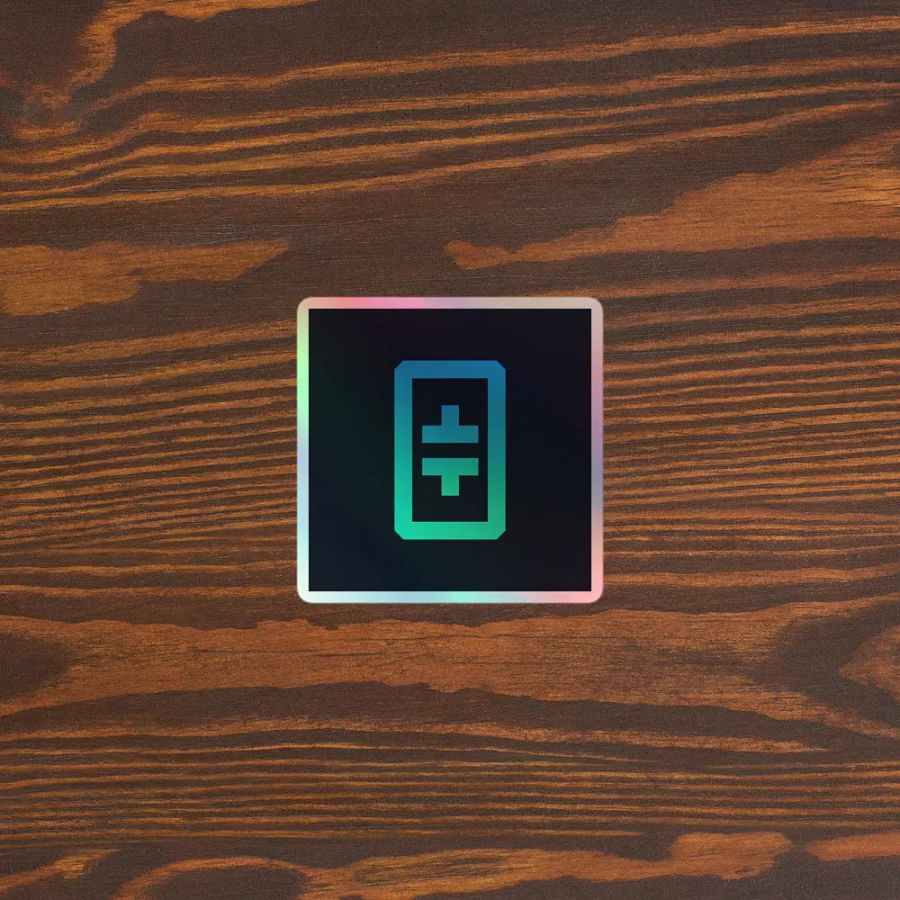 Theta's Logo- [Holographic Sticker product image (3)