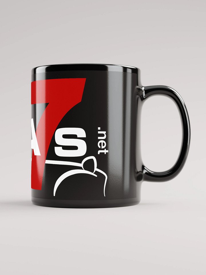 Black Mug with LARGE White & Red Logo product image (2)