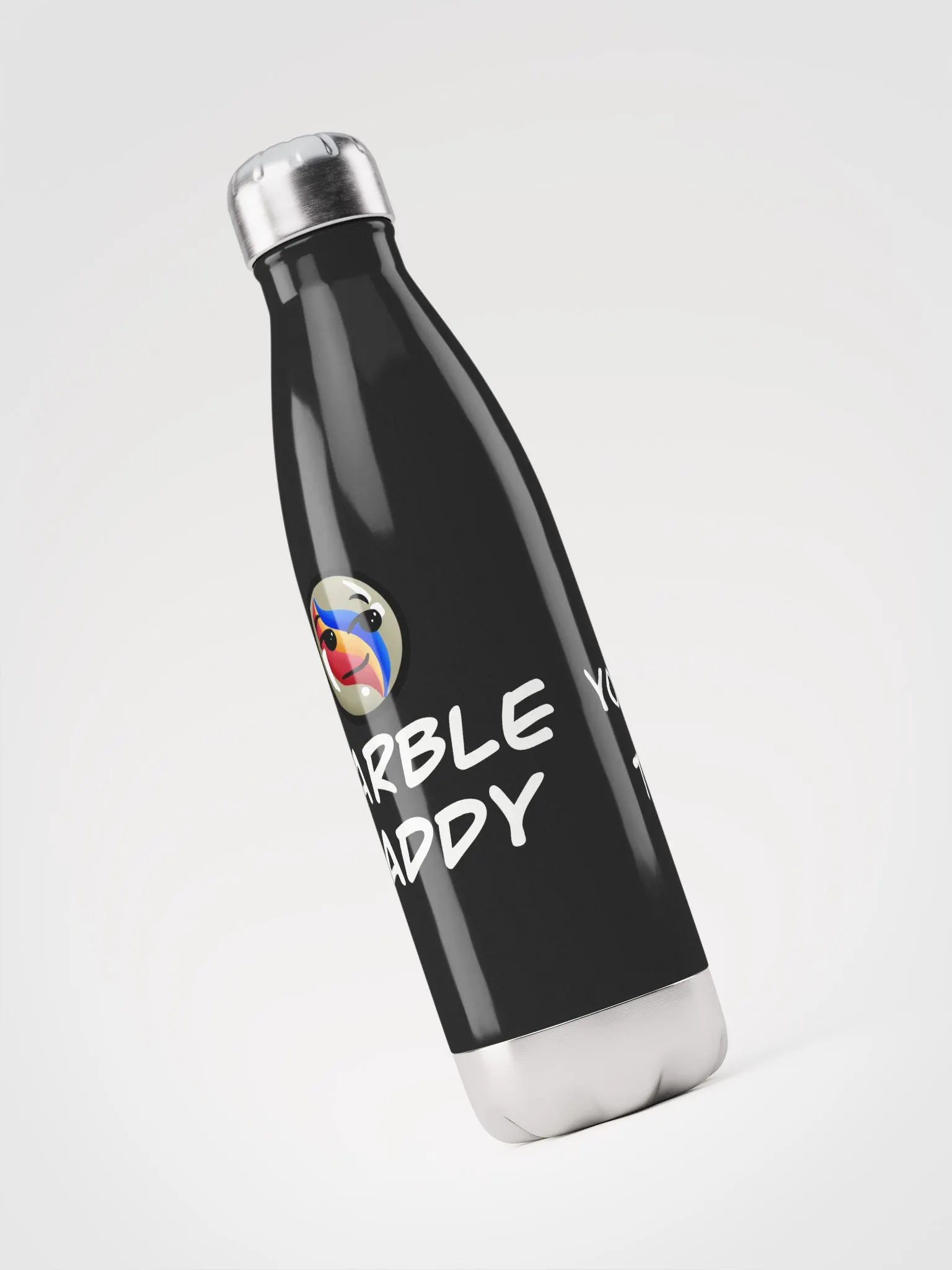 Marble Daddy Water Bottle (Black) product image (1)