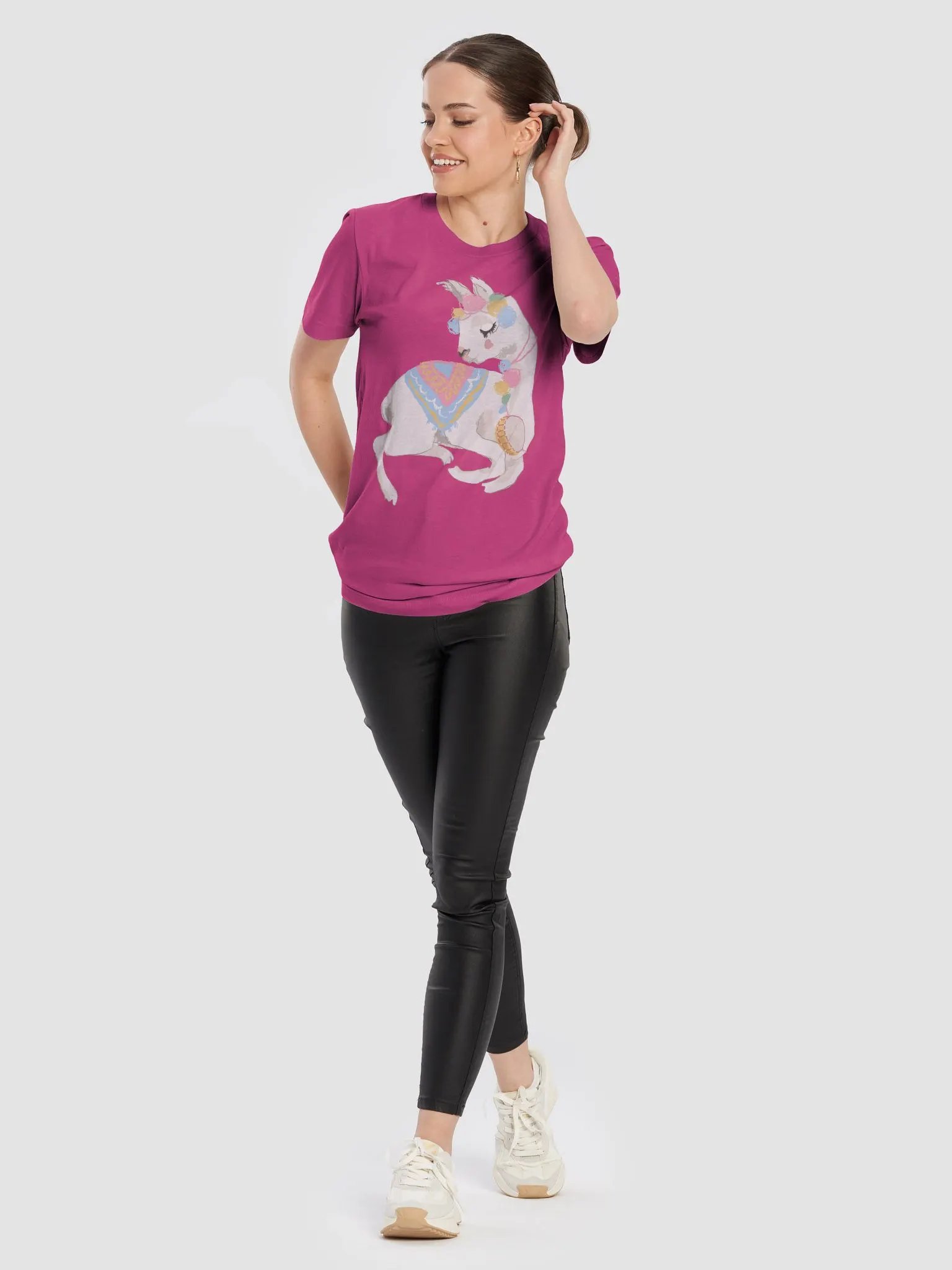 Cute Llama Bella Canvas T-Shirt product image (5)
