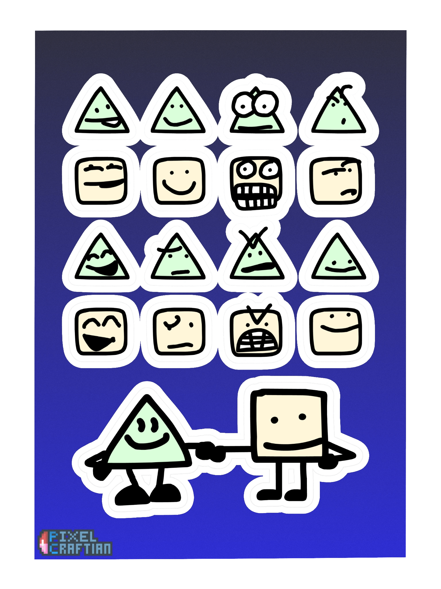 Jim & Jom Sticker Sheet product image (3)