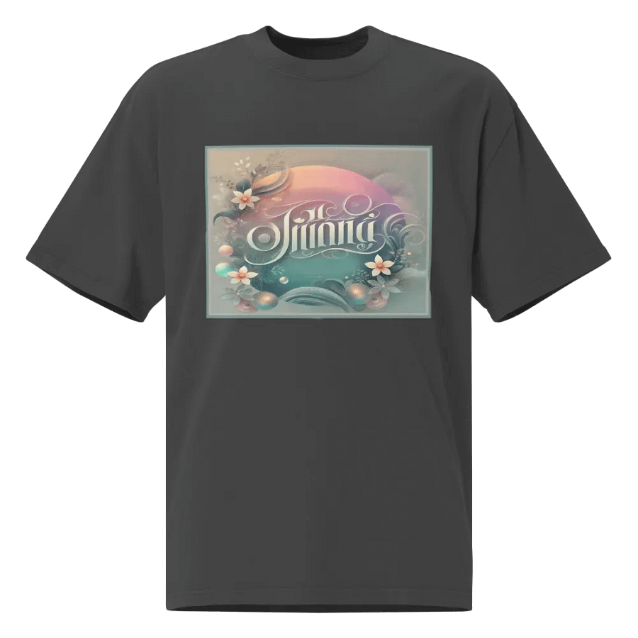 Pastel Floral Dreams Oversized T-Shirt product image (1)