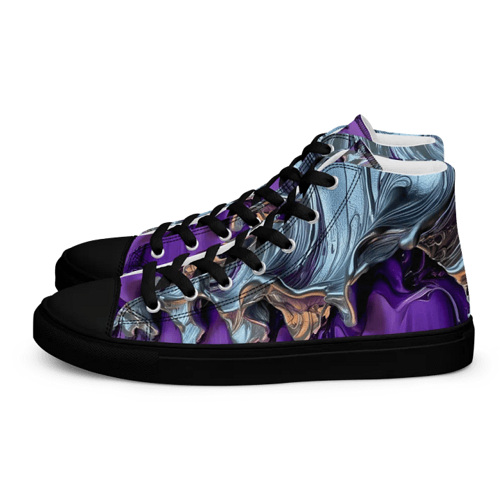 Men's Purple Metallic Fusion High Top Shoes product image (2)