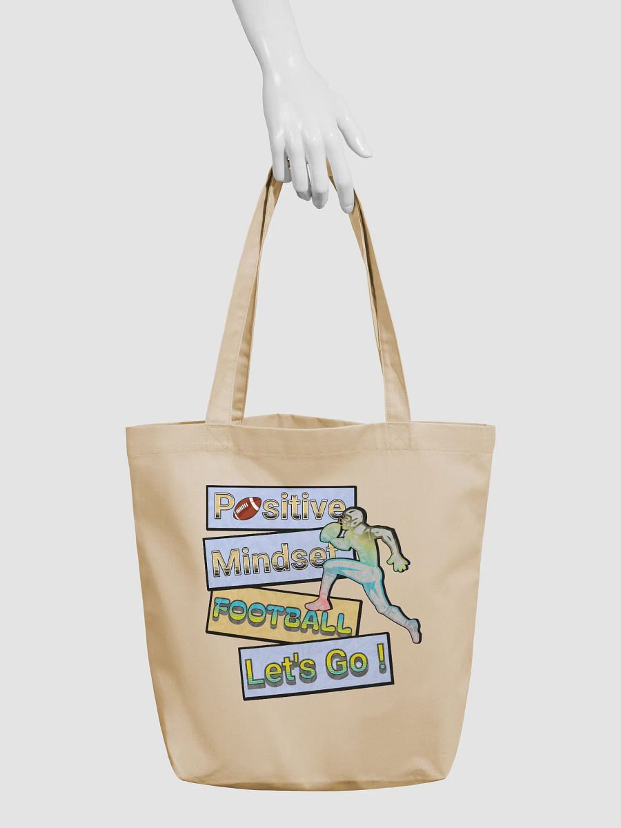 Positive Mindset Football Eco Tote product image (6)