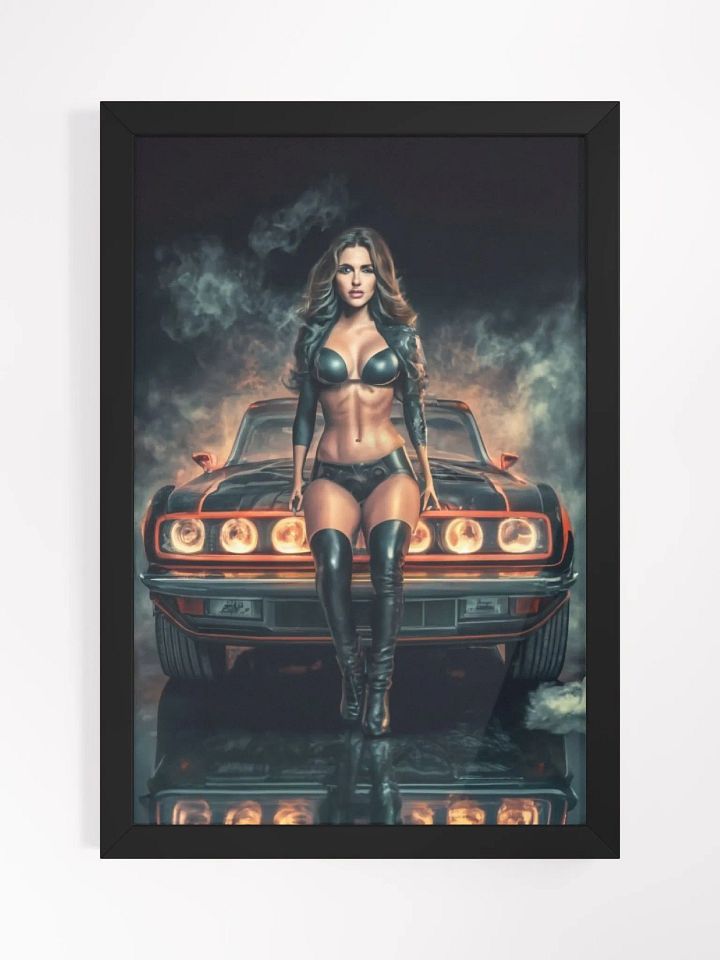 Sultry Nights: Femme Fatale in Leather, Muscle Car Delight product image (1)