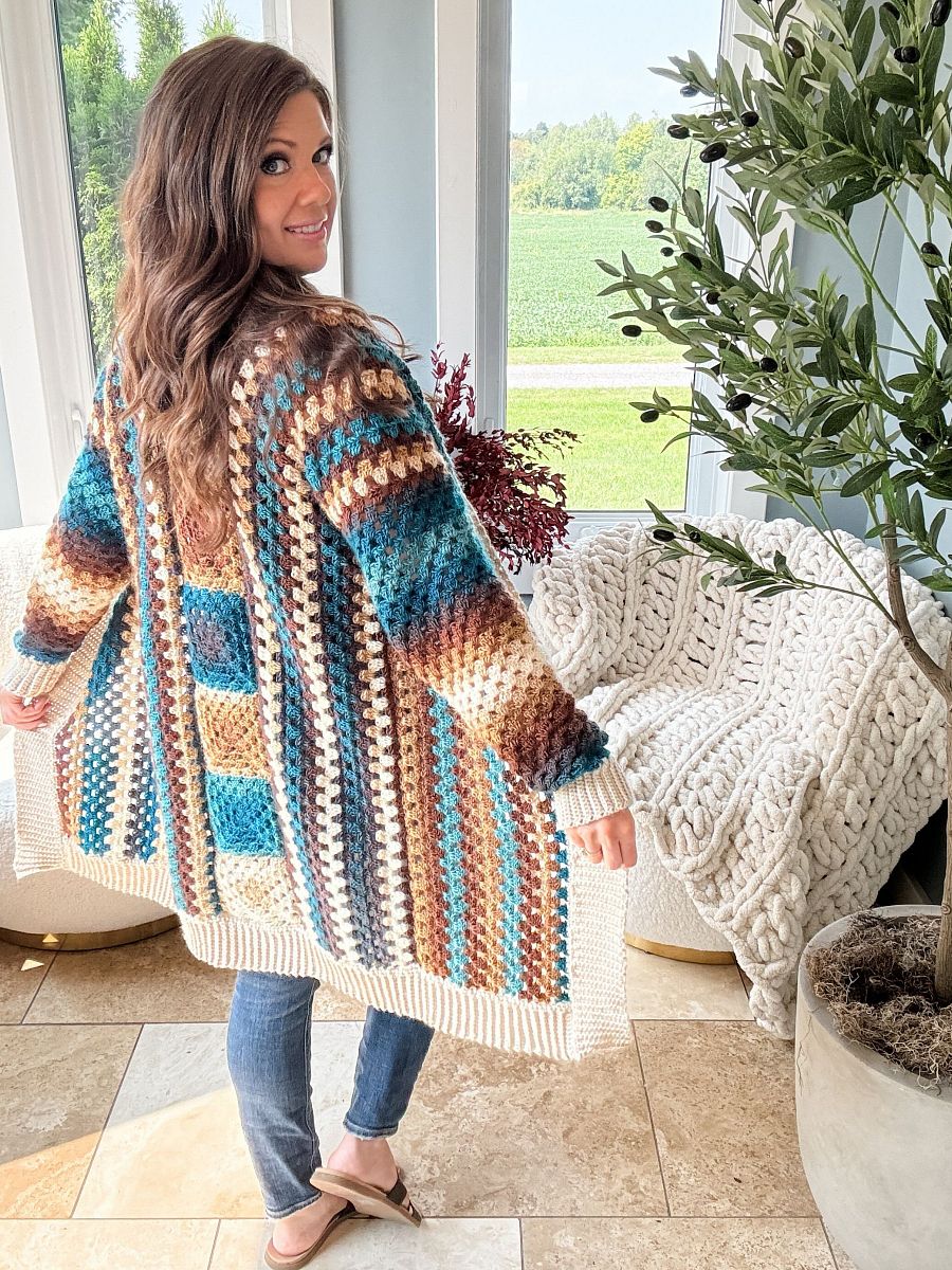 Cascade Mountain Cardigan Crochet Pattern product image (9)