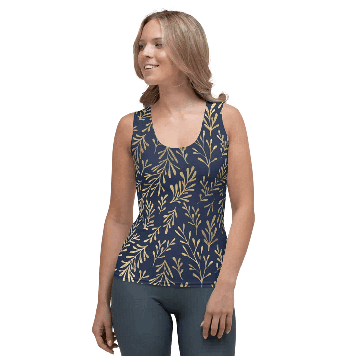 Golden Foliage All-Over Print Tank Top product image (1)