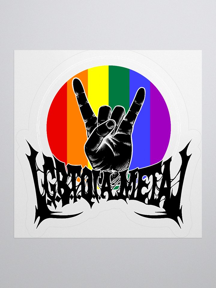 LGBTQIA Rainbow Metal Stickers product image (1)
