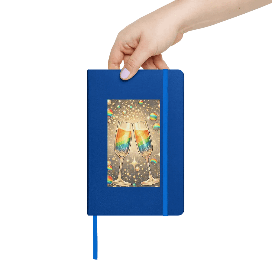 Rainbow Champagne Celebration Journal / Guestbook - BLUE product image (7)