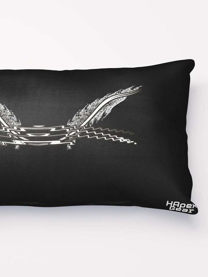 White HApex Gear White Logo Cancer Awareness Orange Ribbon. Black Basic Pillow product image (2)
