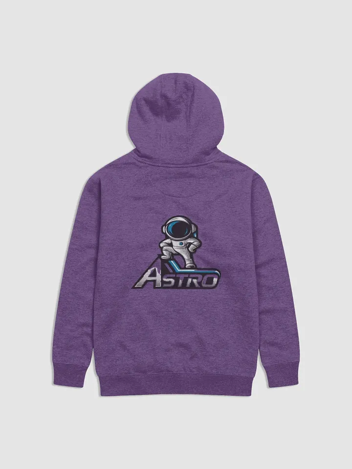 Premium unisex hoodie with confident astronaut design and futuristic 'Astro' print. Made with soft cotton blend for a cosmic style statement. product image (1)