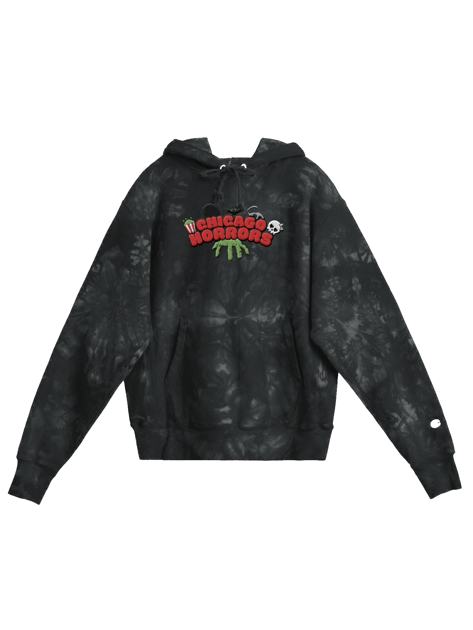 Embroidered Tie Die Hoodie product image (2)