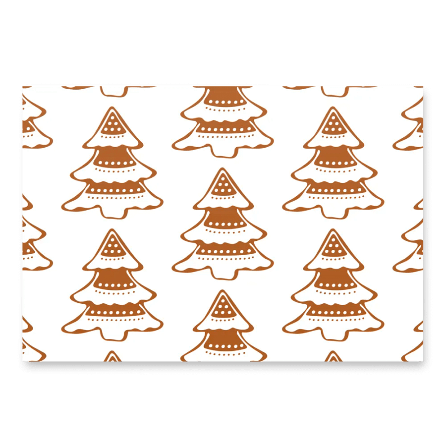 Gingerbread Tree Wrapping Paper product image (1)
