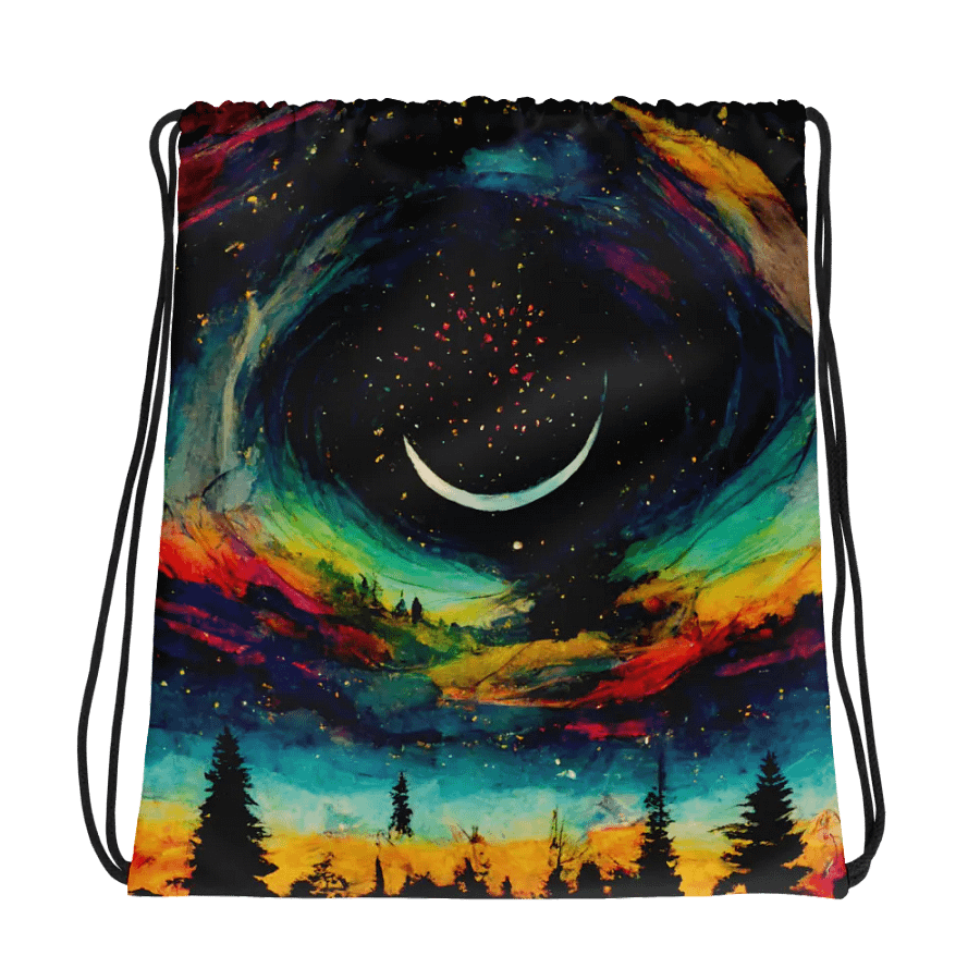 Lunar Dreams All-Over Drawstring Bag product image (1)