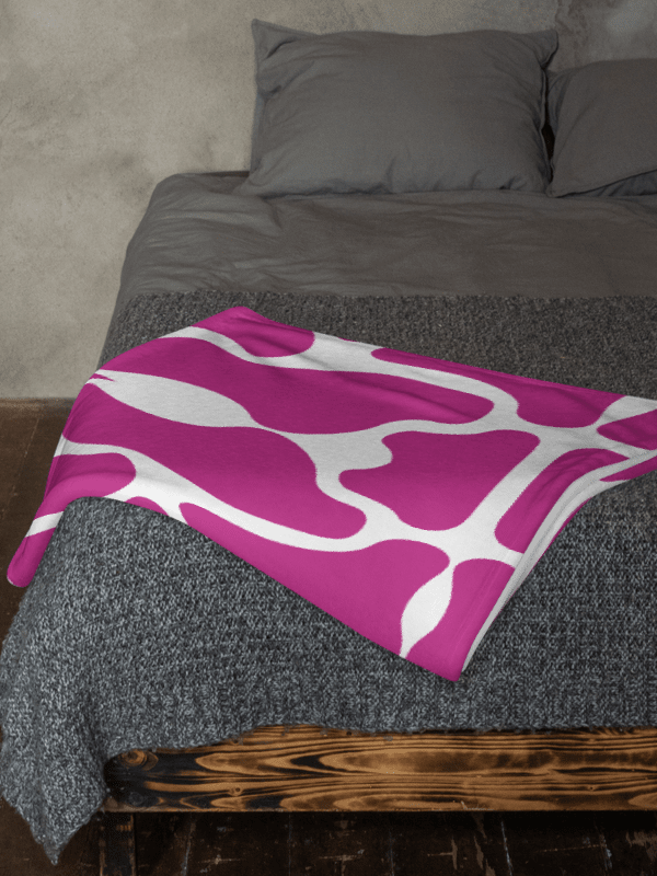 Pink Brick Mosaic Throw Blanket product image (5)