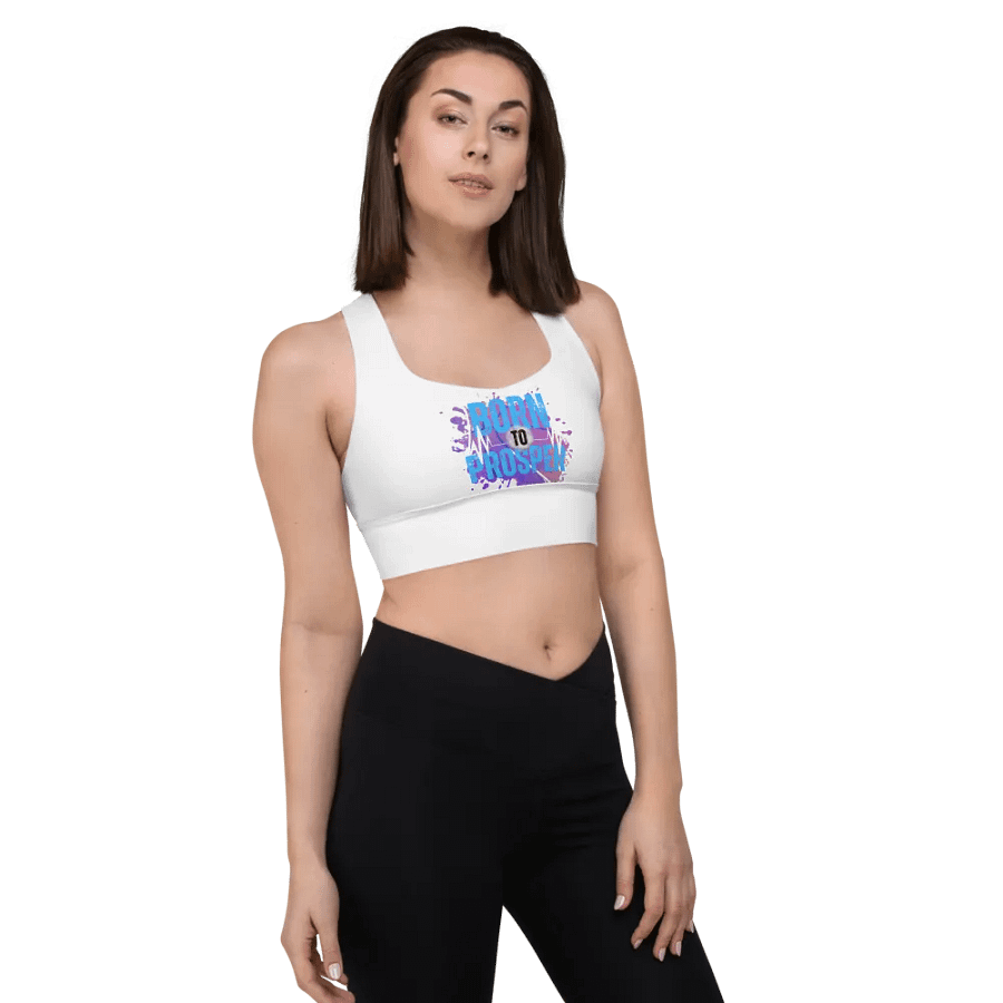 Energize Born to Prosper Padded Workout Sports Bra product image (4)