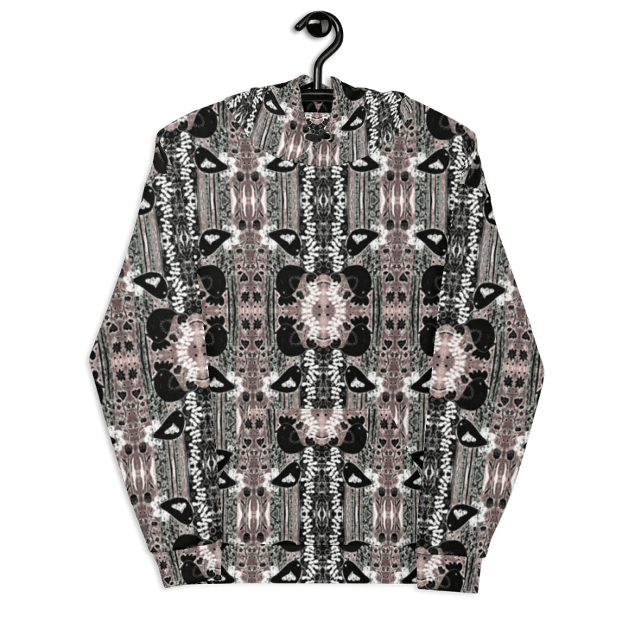 Abstract Floral Birds Unisex All Over Print Pull Over Hoodie product image (8)