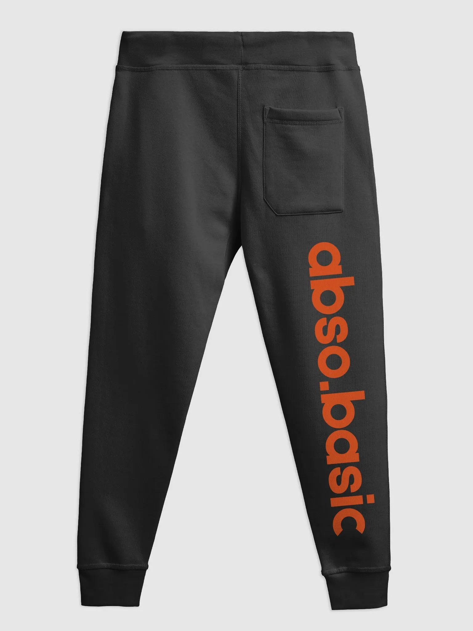 Unisex absobasic Orange Fleece Joggers product image (3)