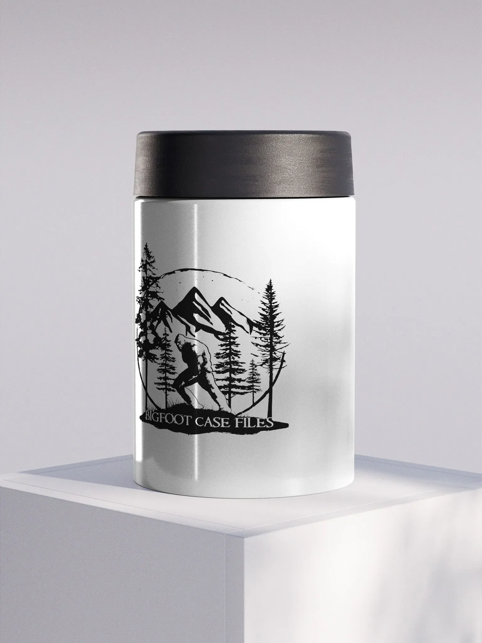 BIGFOOT CASE FILES BLACK LOGO KOOZIE product image (1)