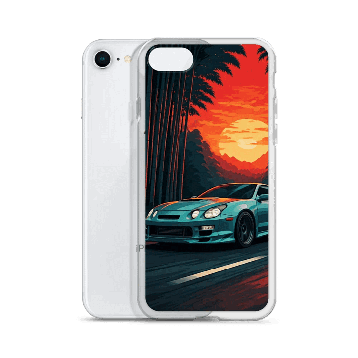 Japanese Sunset Car Scene iPhone Case product image (2)