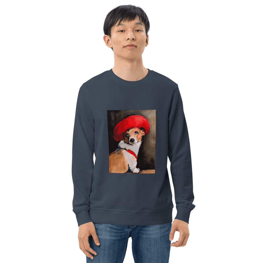 The Dog Poppy - dogPXL Artistic series Unisex Organic Sweatshirt product image (4)