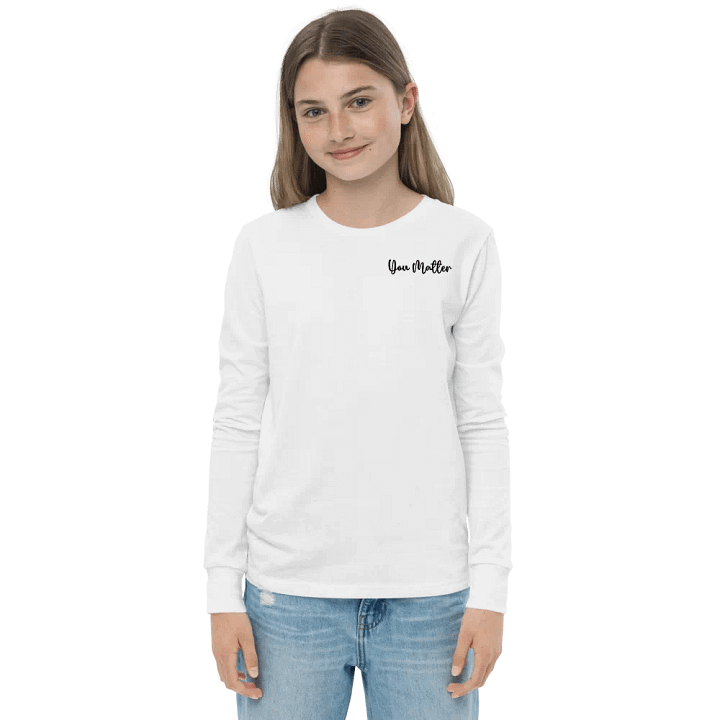 You Matter Long Sleeve Youth T-shirt product image (15)