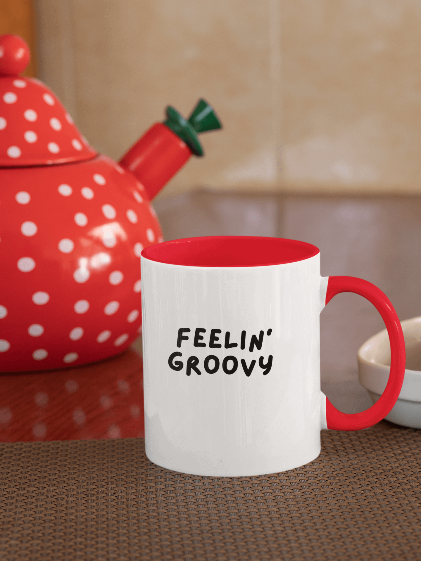 “Feelin’ Groovy” My Vibe Ceramic Mug with Color product image (1)