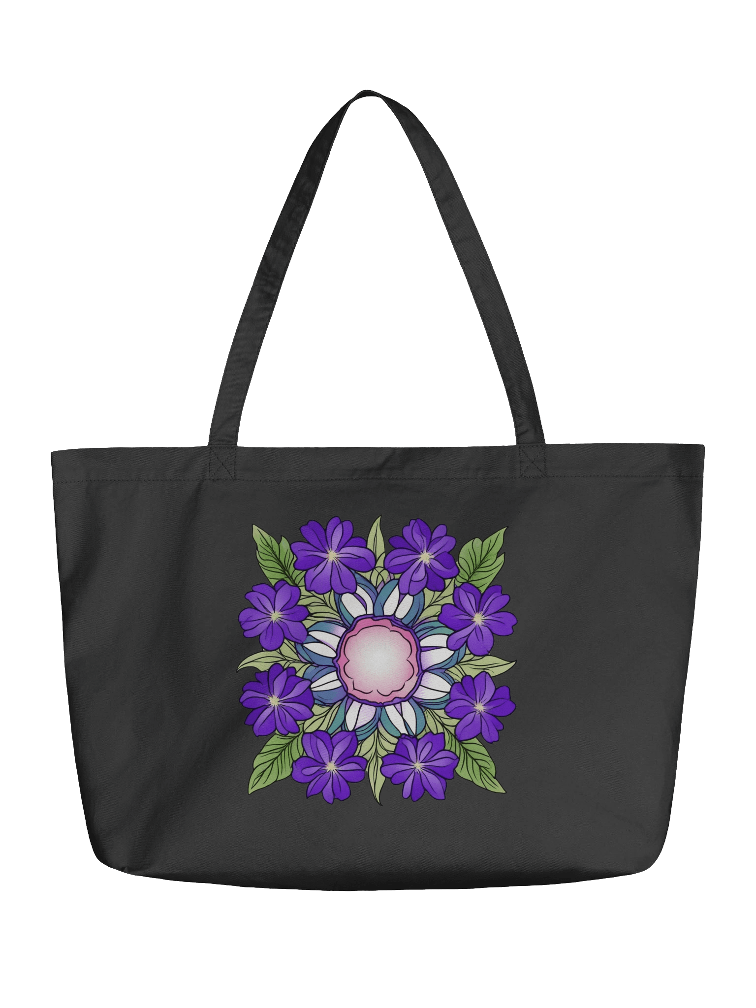 Celestial Petalwheel Mandala - Eco-conscious Organic Cotton Totes product image (1)