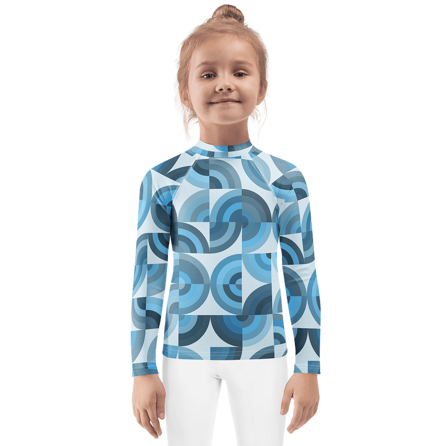 Oceanic Mosaic Kids Rash Guard product image (1)
