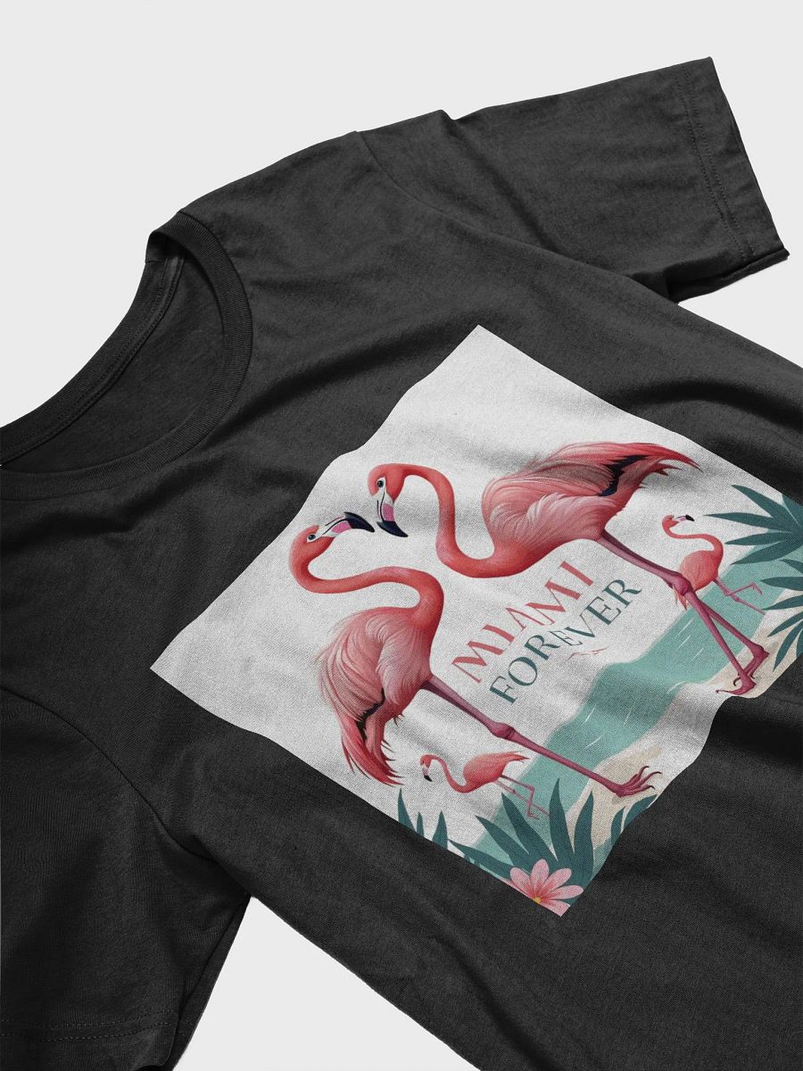 Miami Flamingo Heart T-Shirt product image (3)