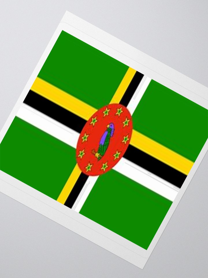 Dominica Flag Sticker | Ten Stars Design | Durable Vinyl | 3 Sizes product image (5)