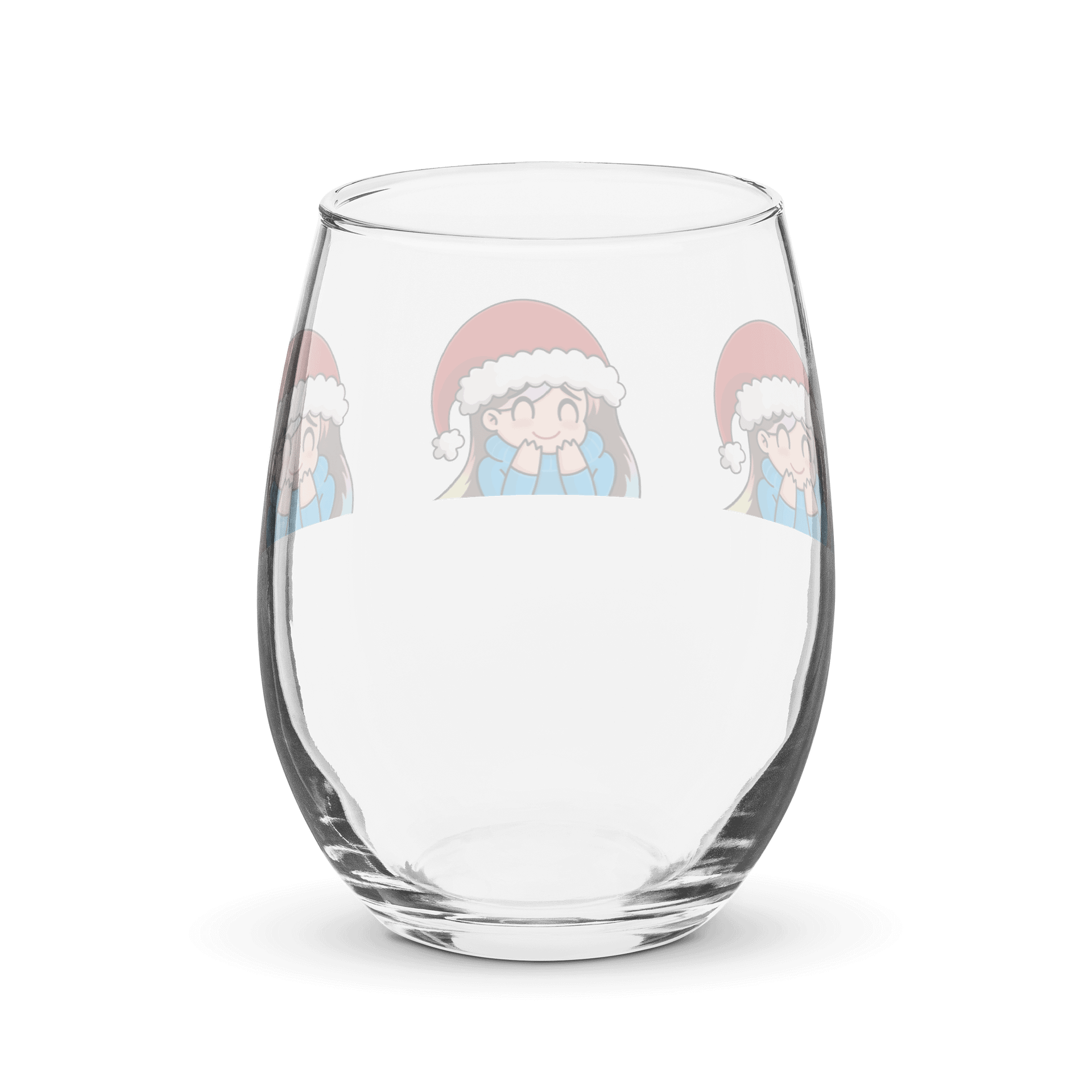 Cheerful Santa Hat Wine Glass Set product image (2)