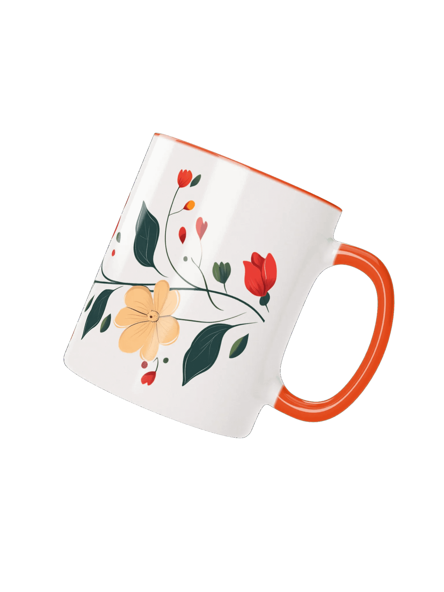 Vibrant Floral Vine Ceramic Mug product image (6)