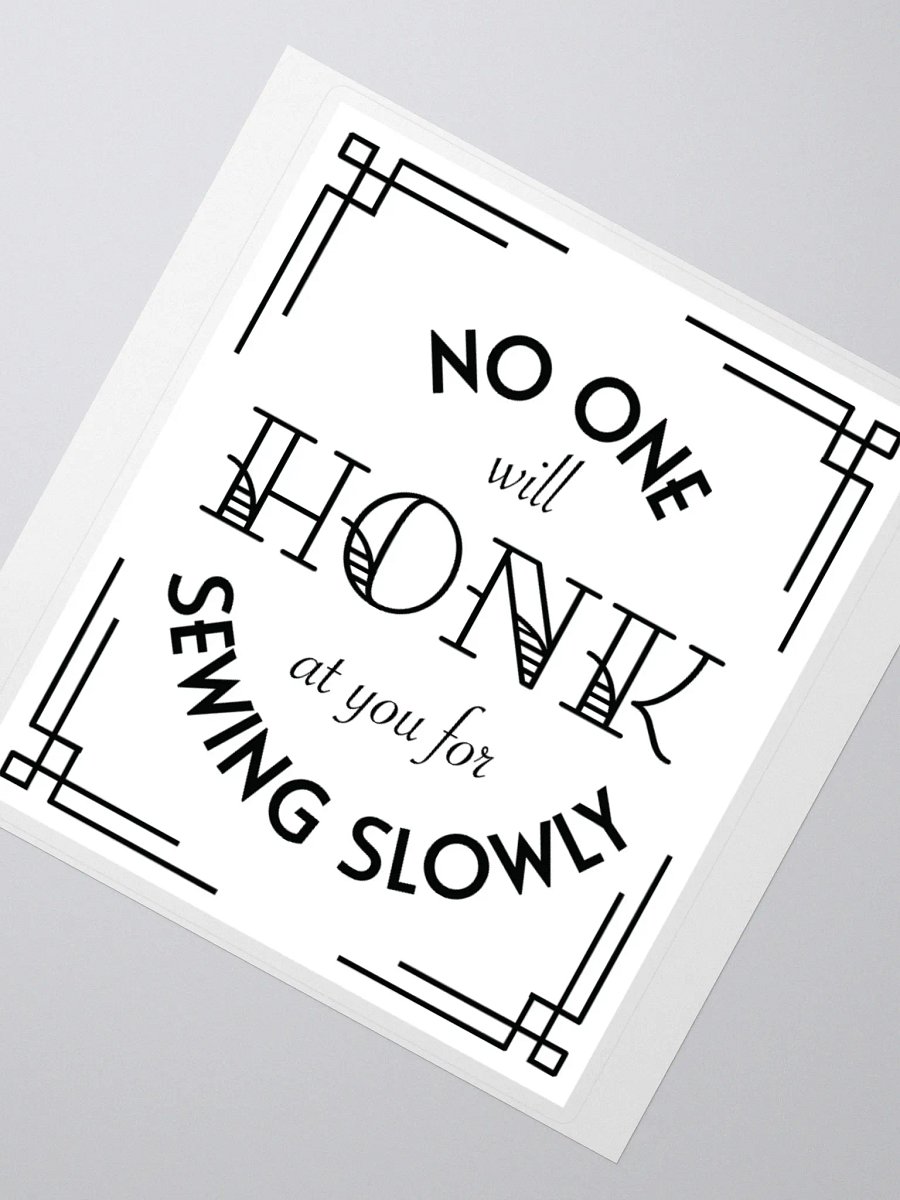 Sew Slowly Art Deco Sticker product image (2)