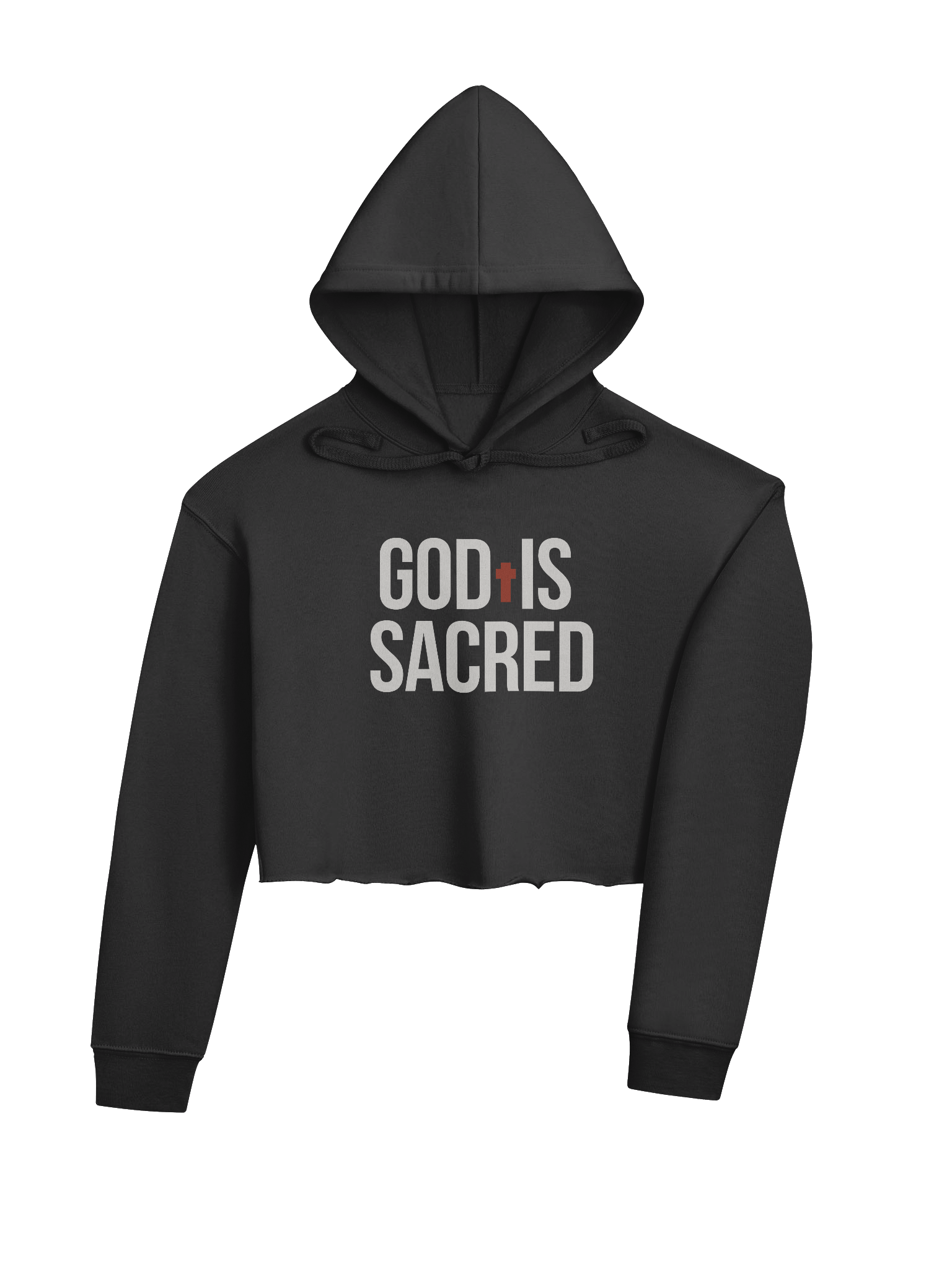 GOD IS SACRED CROP HOODIE product image (4)