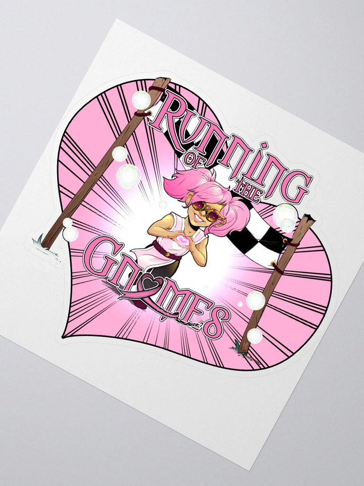 Running of the Gnomes Heart Racer- by Mischi -Cut Sticker product image (6)