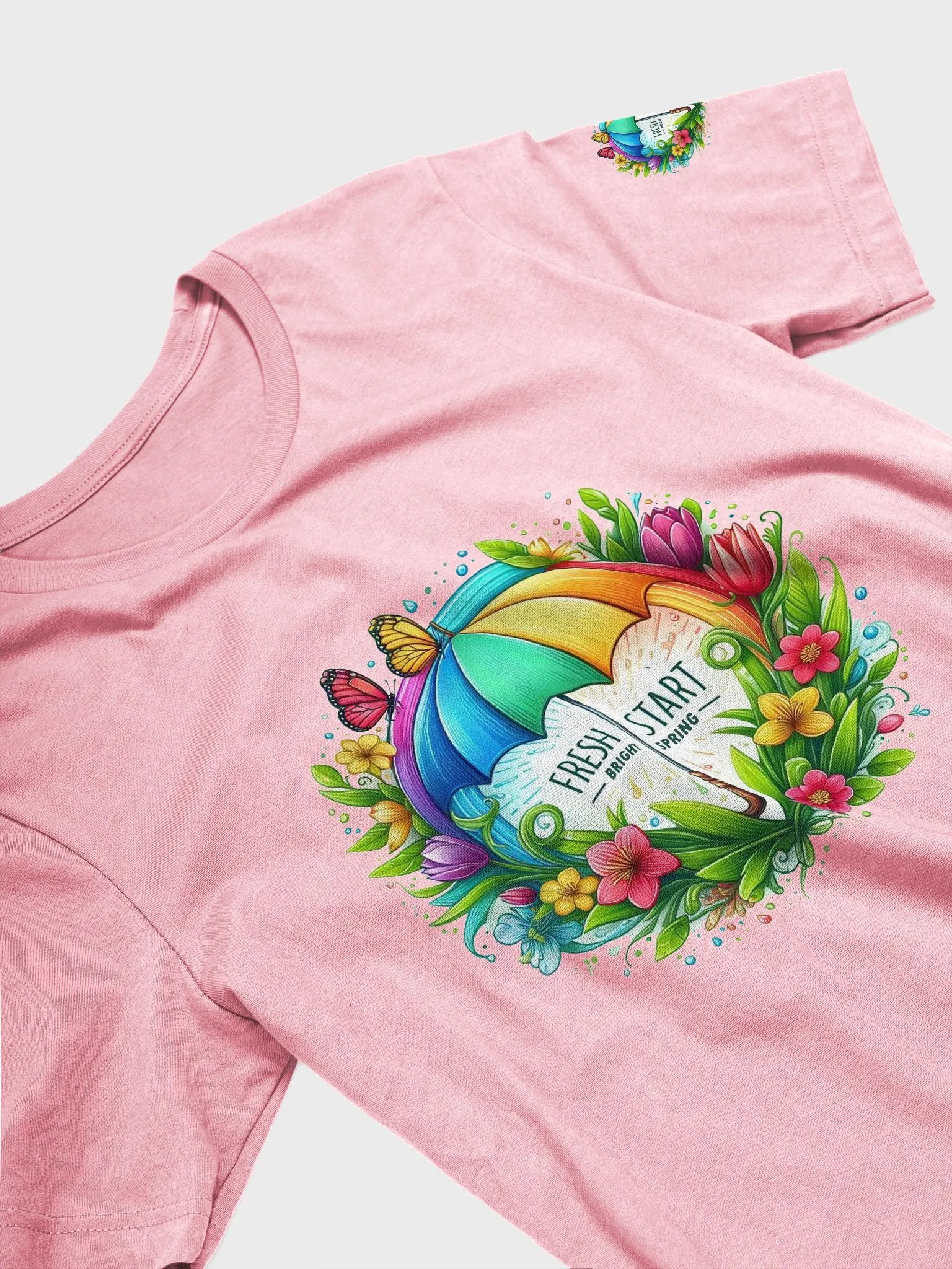 Fresh Start Floral Umbrella T-Shirt product image (27)