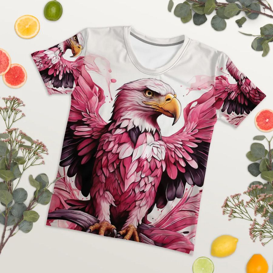 Pink eagle art product image (5)