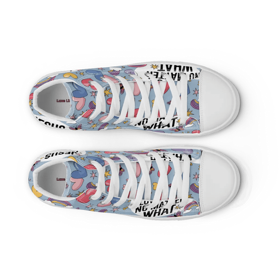 Inspirational Christian High-Top Sneakers – Jesus Loves You product image (12)