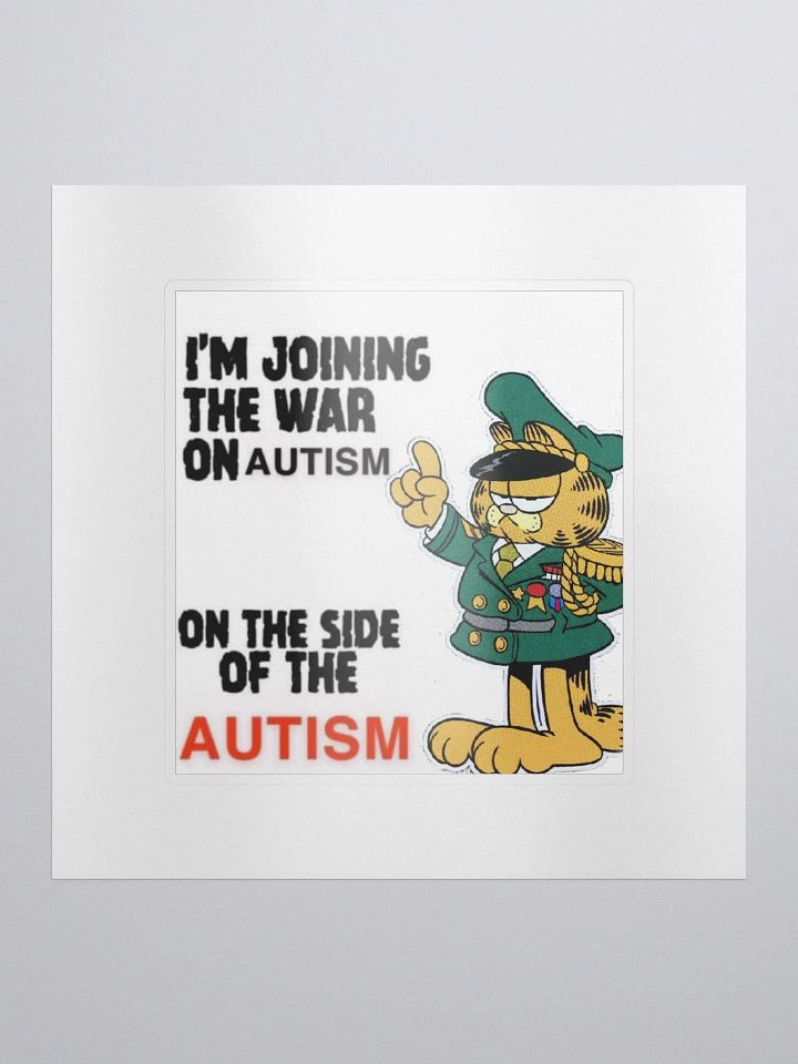 Autism Soldier Sticker product image (1)