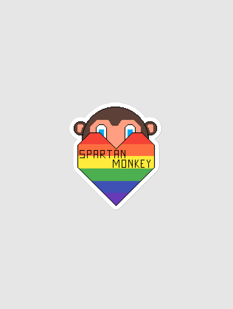 Spartan Monkey Logo Sticker product image (1)