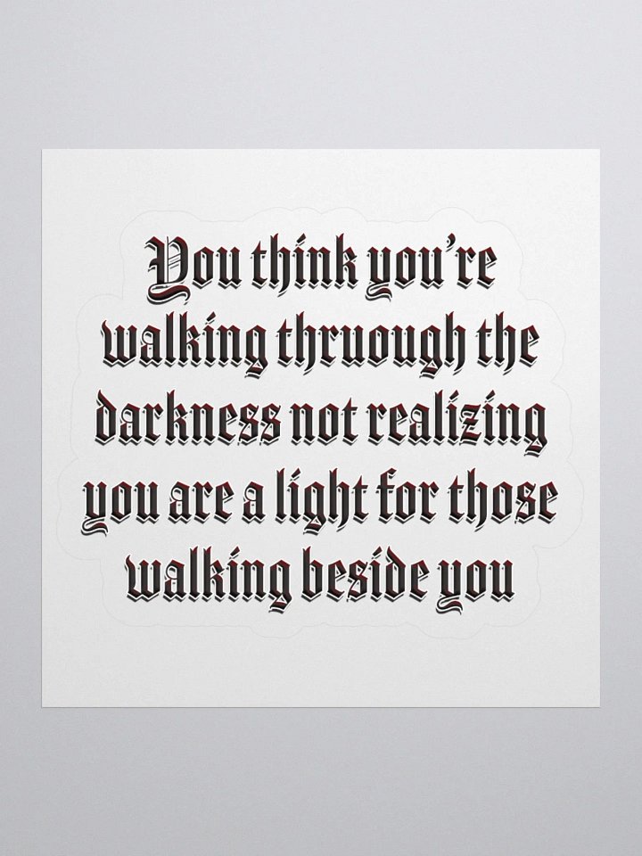 Positivity Darkness - Sticker product image (2)