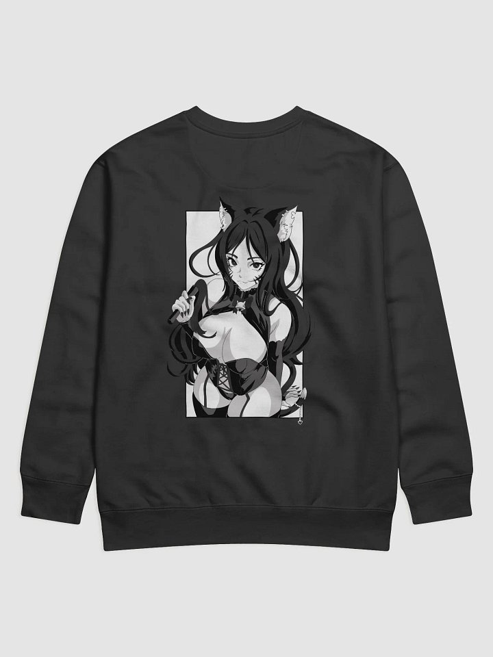 Eiko Waifu Crewneck- Black w/ White background product image (1)