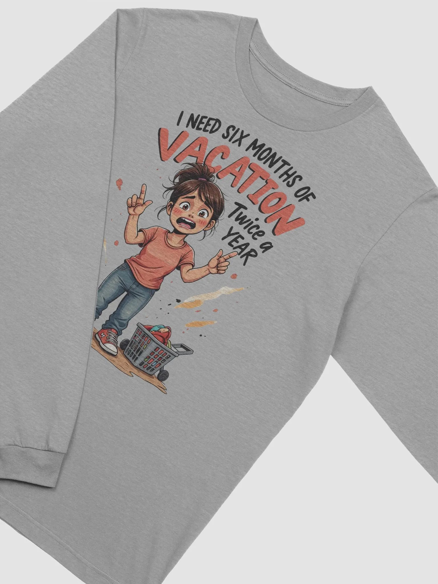 Vacation Mode Frustration Long Sleeve Tee product image (21)