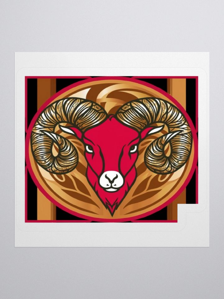 Aries Ram Framed Sticker product image (2)
