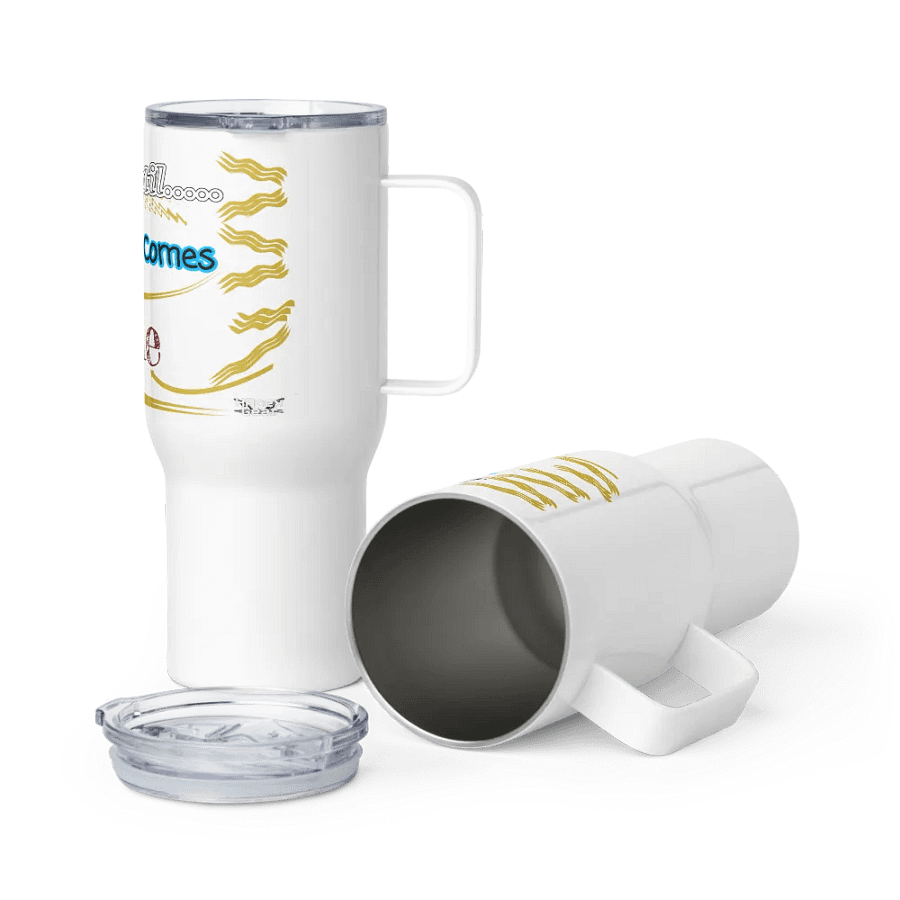 Dream Until.. Your Dream Comes True - White - Travel Mug with a Handle product image (6)
