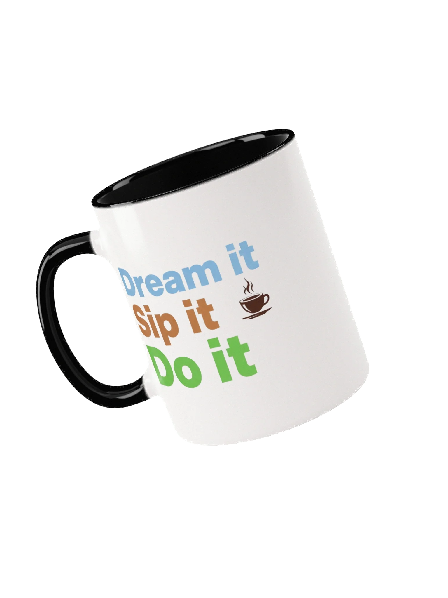 Dream it. Sip it. Do it. Motivational Coffee Mug – Inspirational Quote Ceramic Cup for Daily Success product image (3)